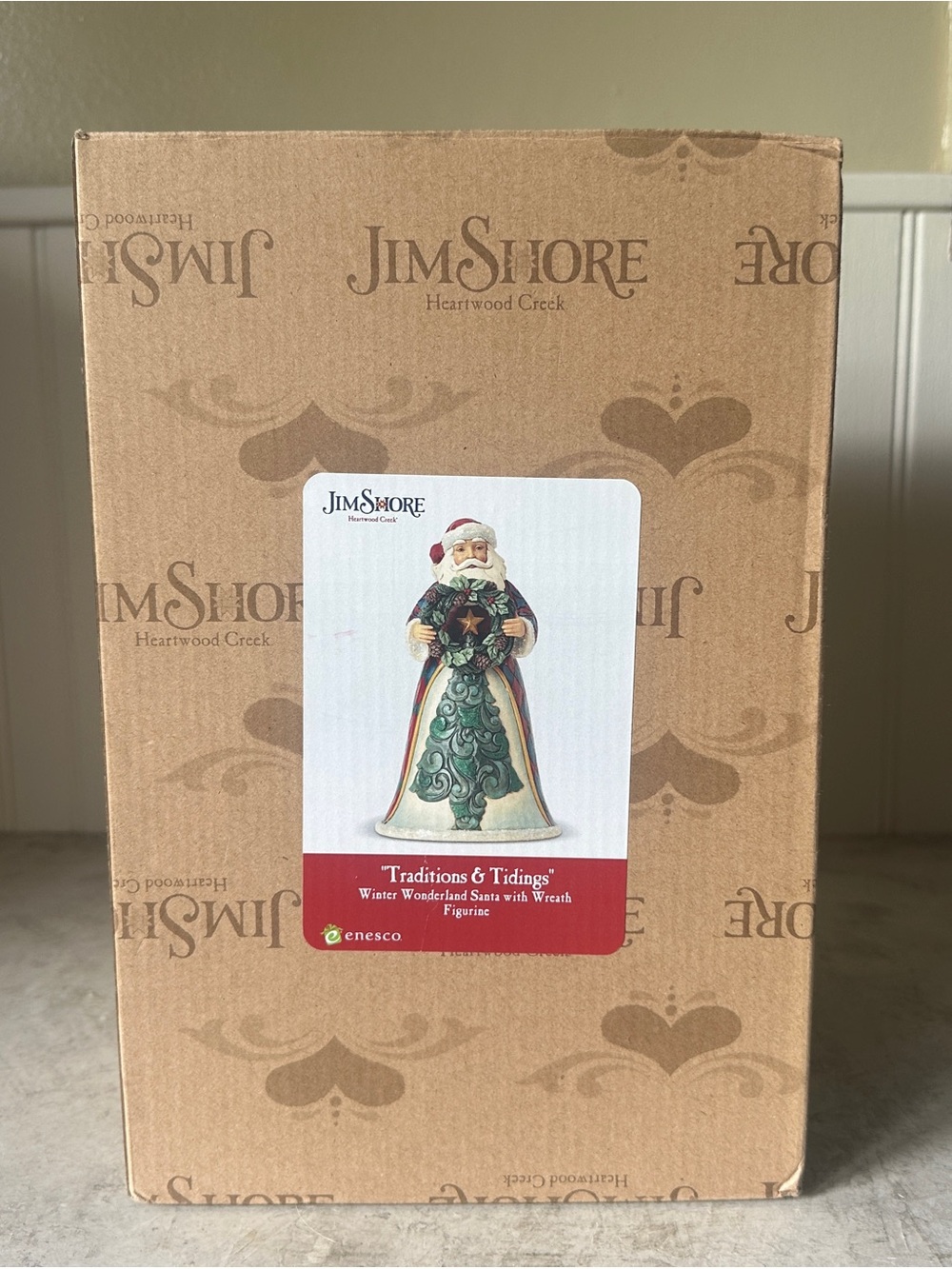 Jim Shore Traditions & Tidings Santa Figurine Rare New Heartwood Creek 4058744D